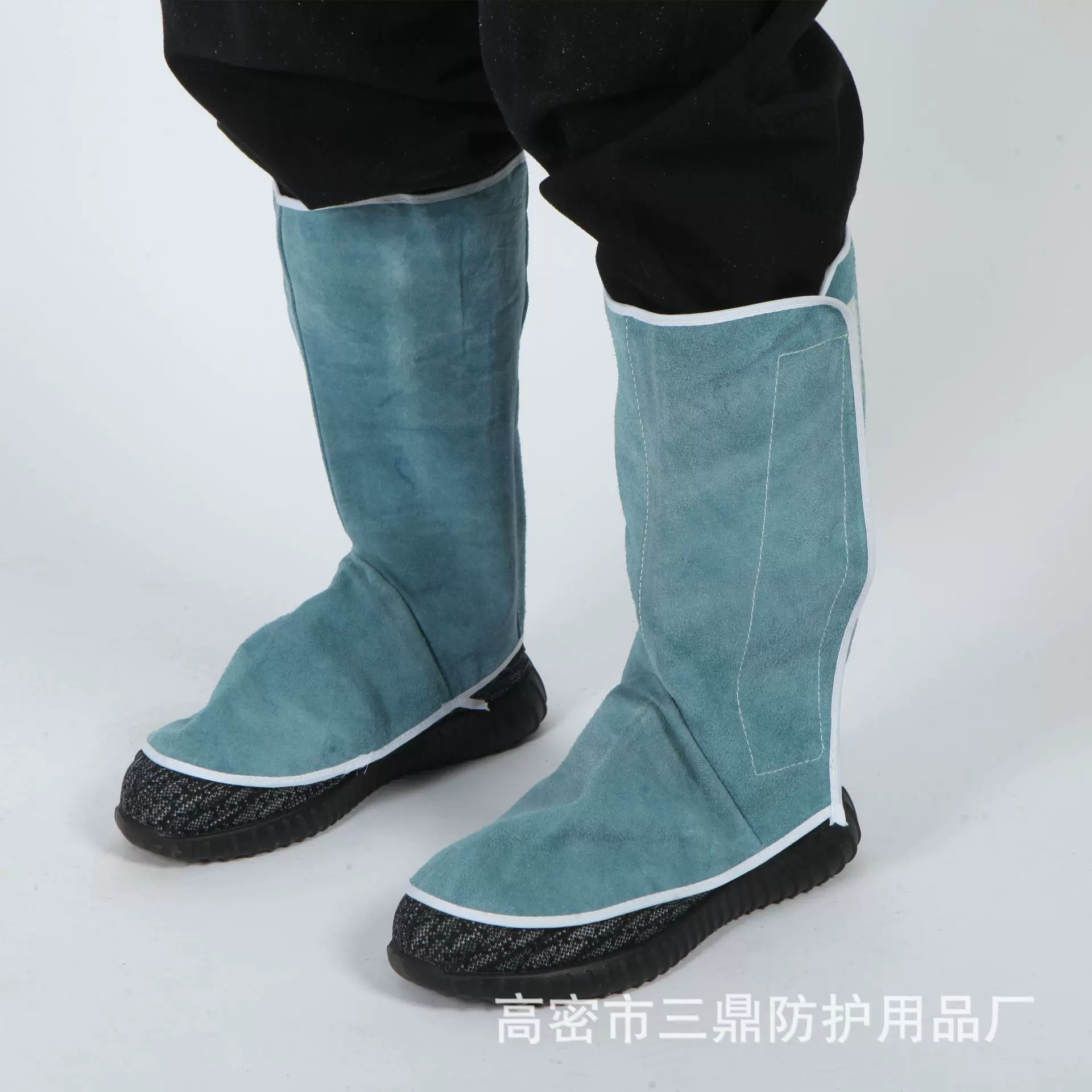 电焊护脚全脚套防烫耐高温护腿脚盖 电焊工防护脚套纯牛皮护脚罩