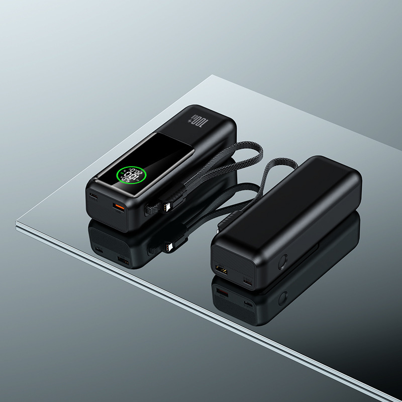100W超急速充電、コンパクトでポータブルなノートブックパワーバンク、プロジェクター電源、内蔵ケーブル、モバイル電源、ドロップシッピング対応|undefined