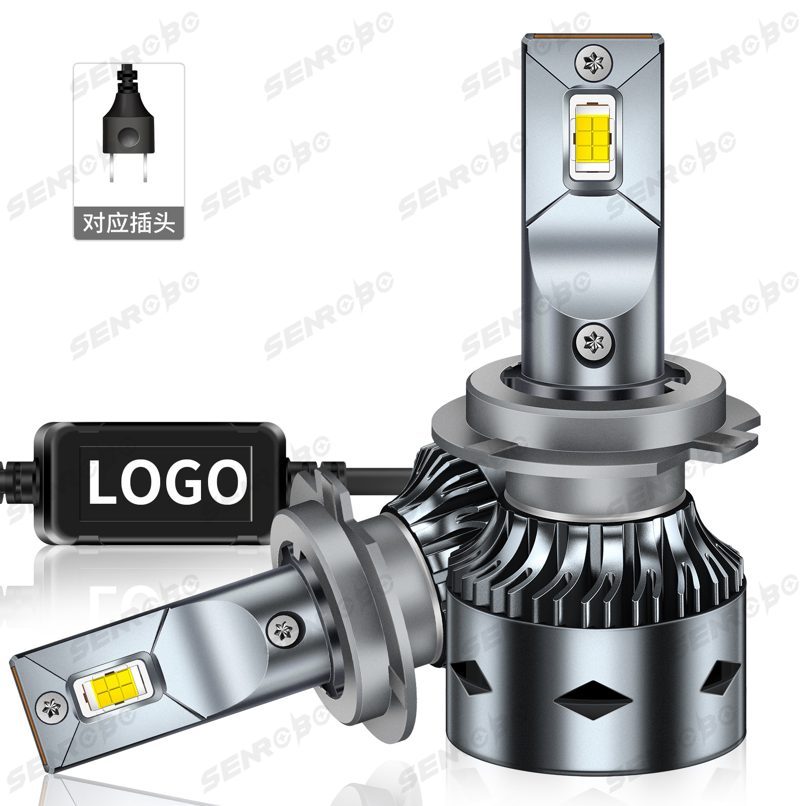 Faros LED de coche transfronterizos H7 H1 H11 Super brillante H4 faros de coche modificados 9005 9006 image 9