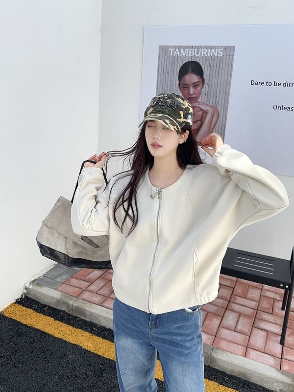 早秋上新拼接拉链开衫外套女  25秋冬跨境开衫外套宽松显瘦气质女|undefined