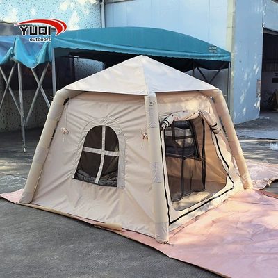 Inflatable Tent, No Need to Set Up, Quick-Open Outdoor Camping Children's Playhouse, Rainproof, Thickened, Portable Sunshade (Avtomobil dam çadırları) - 220220210cm-sand-color-1-2-people