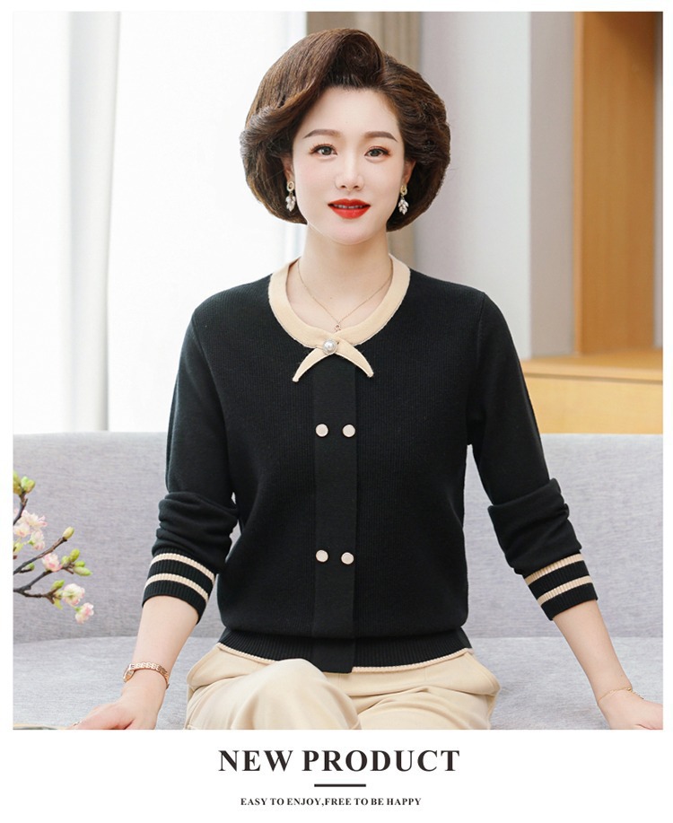 E5963 920K ÁO LEN NỮ TAIRYA ÁO LEN MÙA XUÂN THU ĐÔNG TRUNG NIÊN THỜI TRANG NỮ G03 SẢN PHẨM MỚI