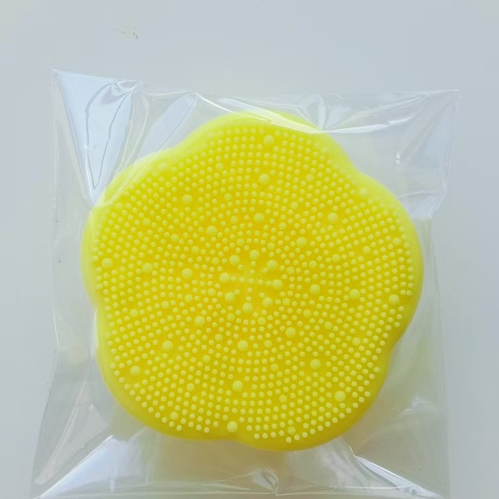 Flores de silicona cepillo de baño para bebés cepillo de limpieza infantil cepillo de limpieza facial recién nacido cepillo de limpieza facial de pelo suave cepillo de limpieza facial