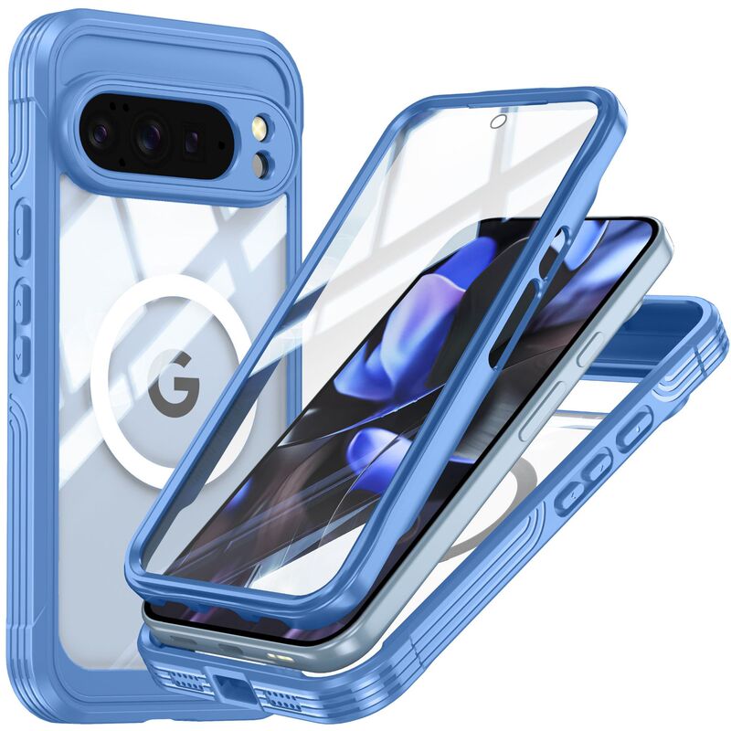 适用谷歌pixel10pro手机壳磁吸内置9H玻璃气囊防摔无线充电防指纹|undefined