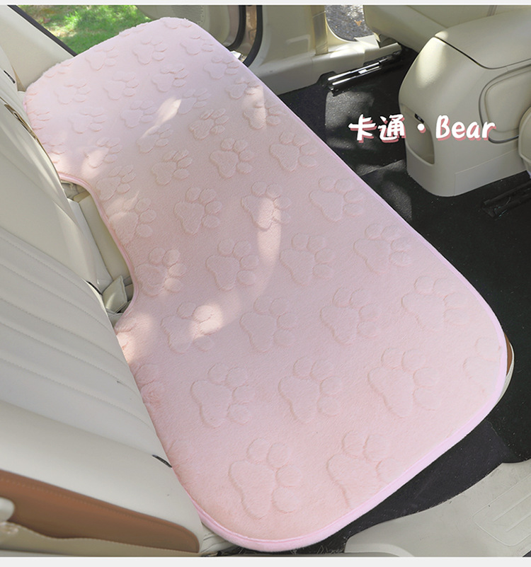 New car seat cushion paw print plush winter car seat cushion seat cover car decoration car supplies car supplies