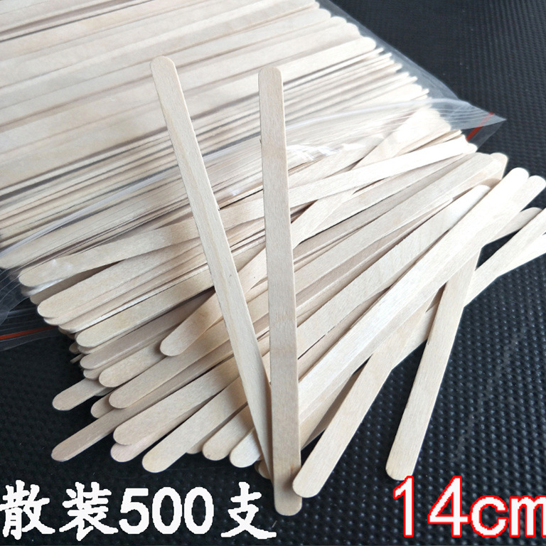 Paquete independiente de batida de café batida desechable 14cm / 19cm madera batida de café 100 500