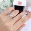 Classic ring with stone, Japanese and Korean, one carat