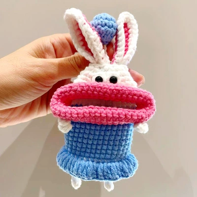 Car key bag, Car Key Protective Case - 14cmx22cm-blue-bunny