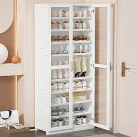 透明亚克力鞋柜家用门口大容量简约入户玄关柜一体柜多层鞋柜收纳