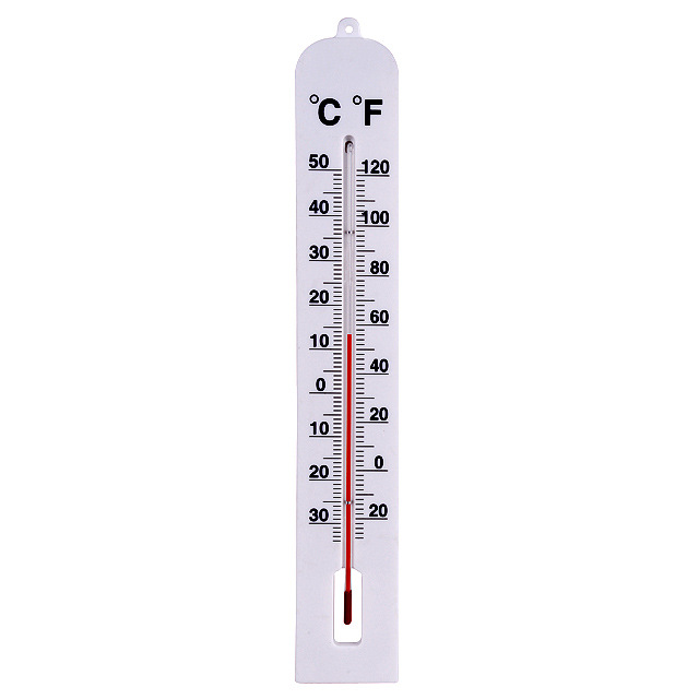 高精度易读取刻度室内室外花园塑料玻璃管温度计