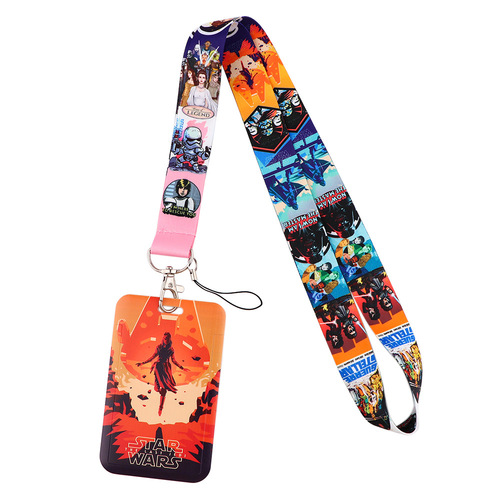 Battle of the Planets mobile phone lanyard card holder bus card factory brand work ID card campus card anti-lost pendant