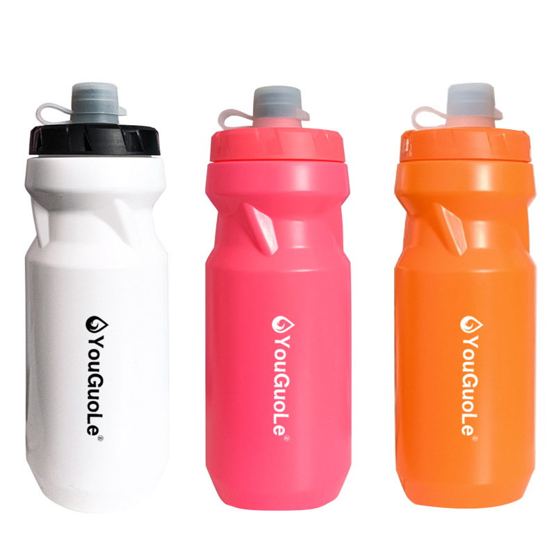 Sports kettle, cycling water cup, outdoor fitness squeeze plastic cup can be used_voghion.com