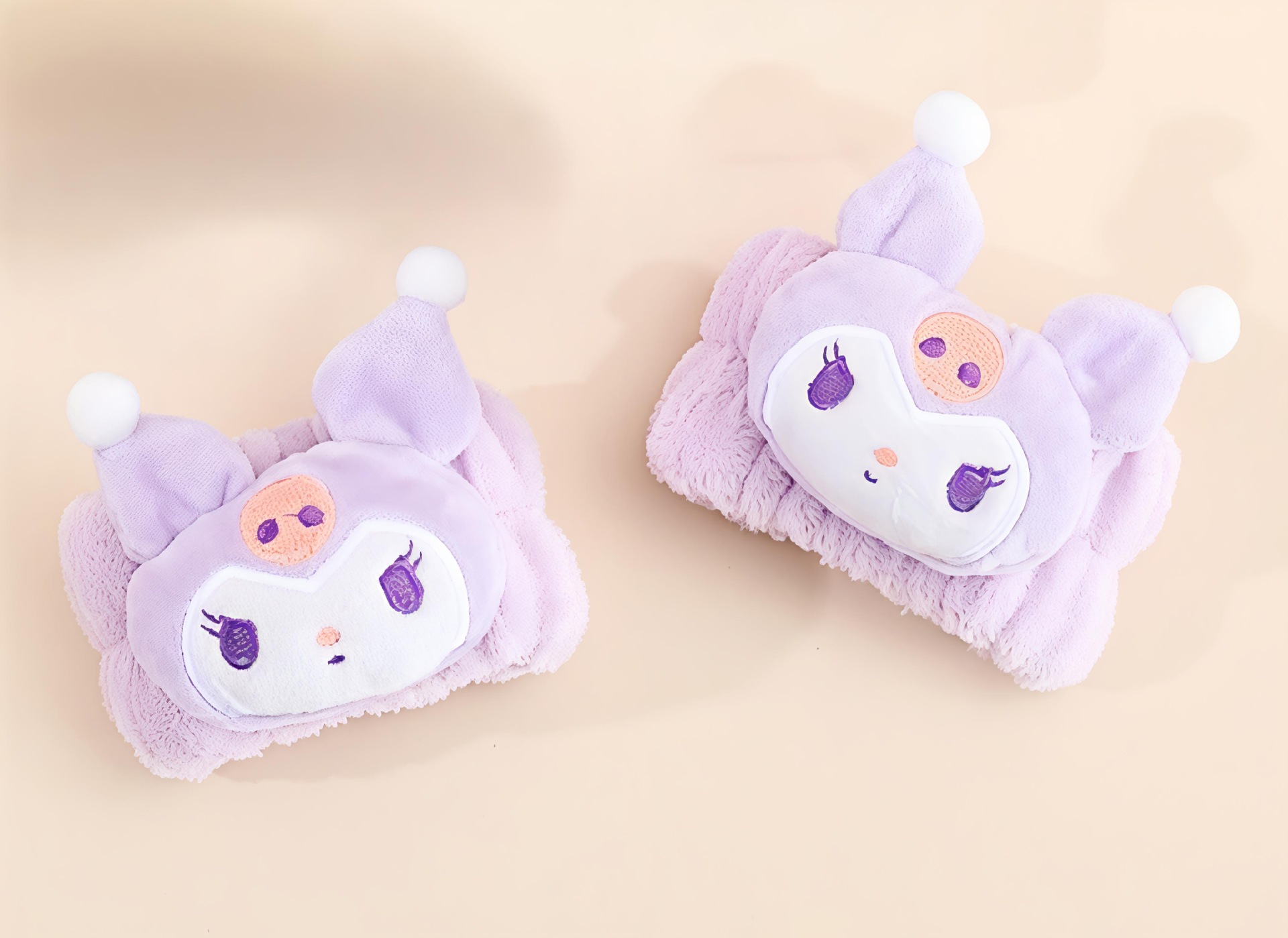 Otoño y invierno nuevo super lindos dibujos animados animal correa de cabello conjunto de correa de muñeca a prueba de humedad presión protector de cabello de muñeca lavado de la cara accesorios de cabello al por mayor