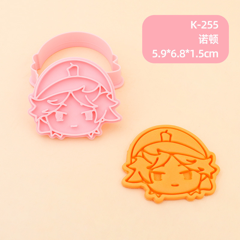 Juego de Moldes para Galletas 3D Personajes de Anime de Plástico para Repostería image 26