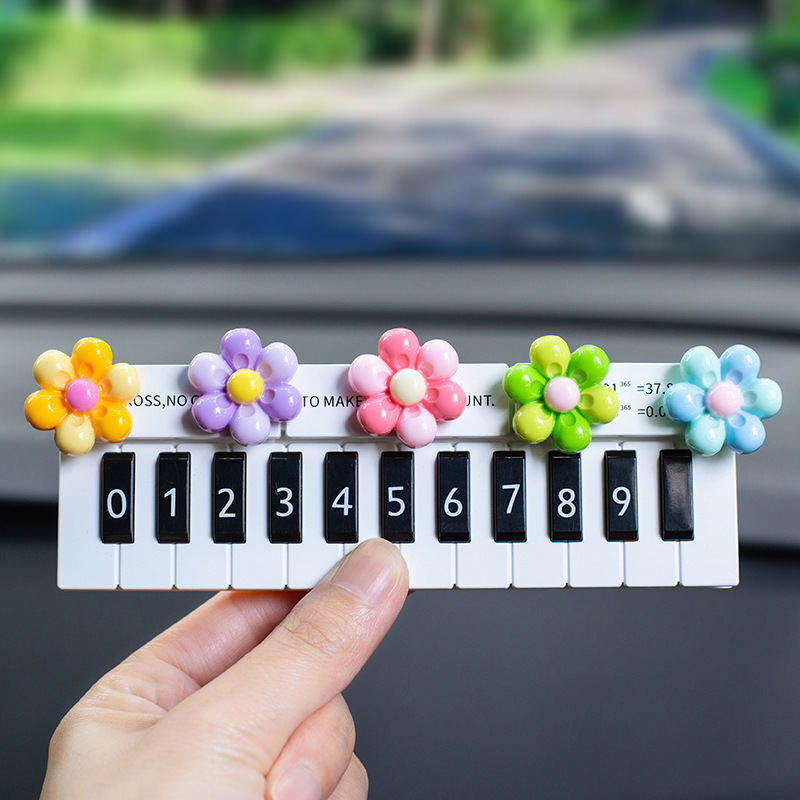 Tarjeta de estacionamiento temporal para automóvil, teléfono móvil multifuncional para automóvil, placa de número, decoración de tarjeta de tiempo cero para automóvil lindo creativo