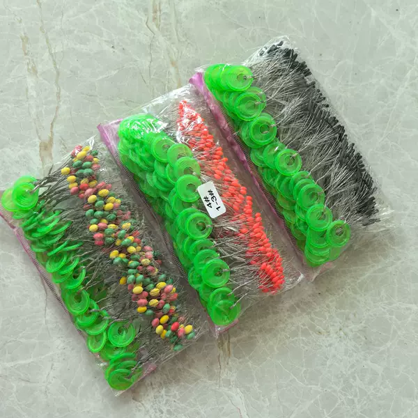 Soft Silk Space Beans Wholesale Straight Column Olive-Shaped Space Beans Fishing Gear Accessories Large Quantity Bulk Large Space Beans
