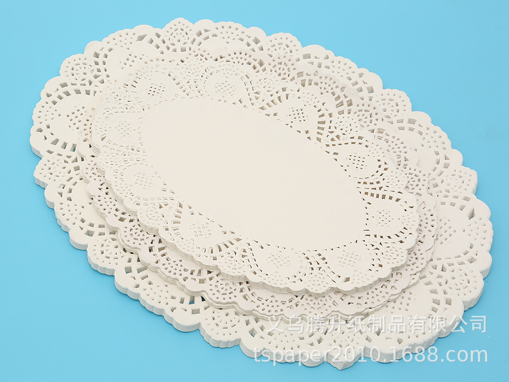 供应各种规格的椭圆形花餐垫纸