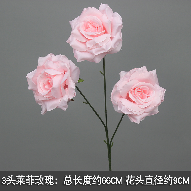 10 flores rosadas bodas flores de seda decoración floral flores falsas hortenida Wenxin Road Artes florales otros