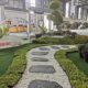 Natural bluestone step stone irregular courtyard lawn stepping stone villa decoration garden paving step stone