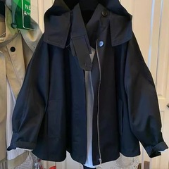 欧货中长款工装外套女春秋小个子高级感宽松冲锋衣休闲韩版夹克潮