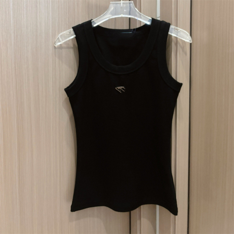 Nanyou Women's Clothing 2026 Summer New Classic Triangle Logo Casual Fashion Versatile Vest