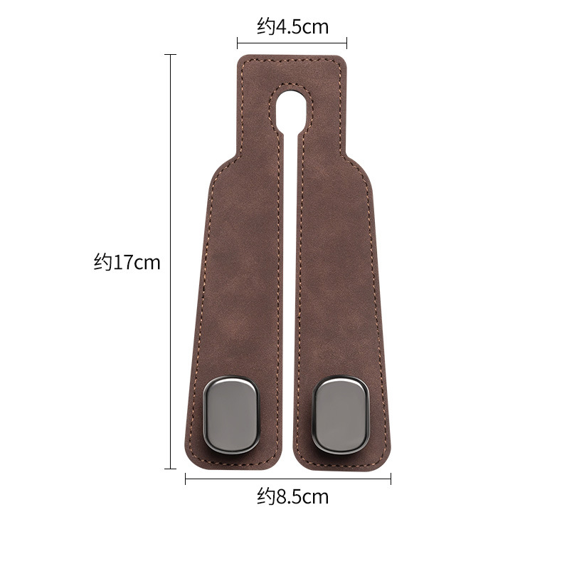 Car Hook Fur Metal Double Hook Rear Seat Back Storage Car Interior Decoration Supplies