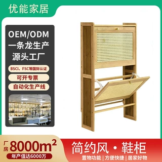 源头工厂超薄翻斗鞋柜家用门口一体柜定制简约收纳柜大容量鞋架
