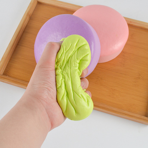 Simulated long slow-rebound sticky cake mousse sticky and wet soft hand-feeling decompression toy