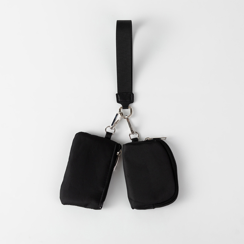 Cross-border Lulu Same Style Women's Wristlet Portable Simple Bank Card Mini Change Storage Bag Key Bag