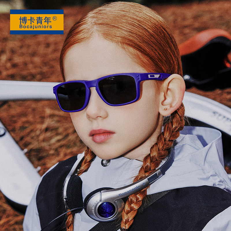 新型欧米風アウトドア子供スポーツサングラスファッション日除け子供サングラス偏光メガネS705|undefined
