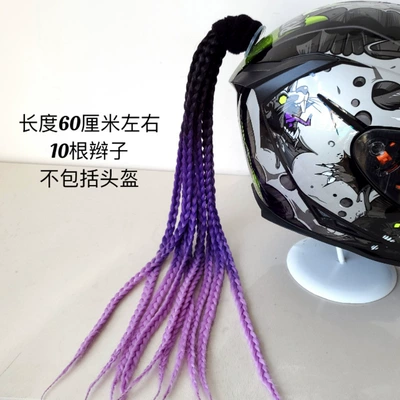 Decoration Cool Colorful Dreadlocks, Motosiklet dəbilqələri - royal-blue