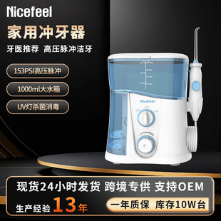 Sterilizing Electric Household Dental Rinser, Multi-Functional Pulse Oral Waterproof Desktop Dental Flosser, Gum Protector