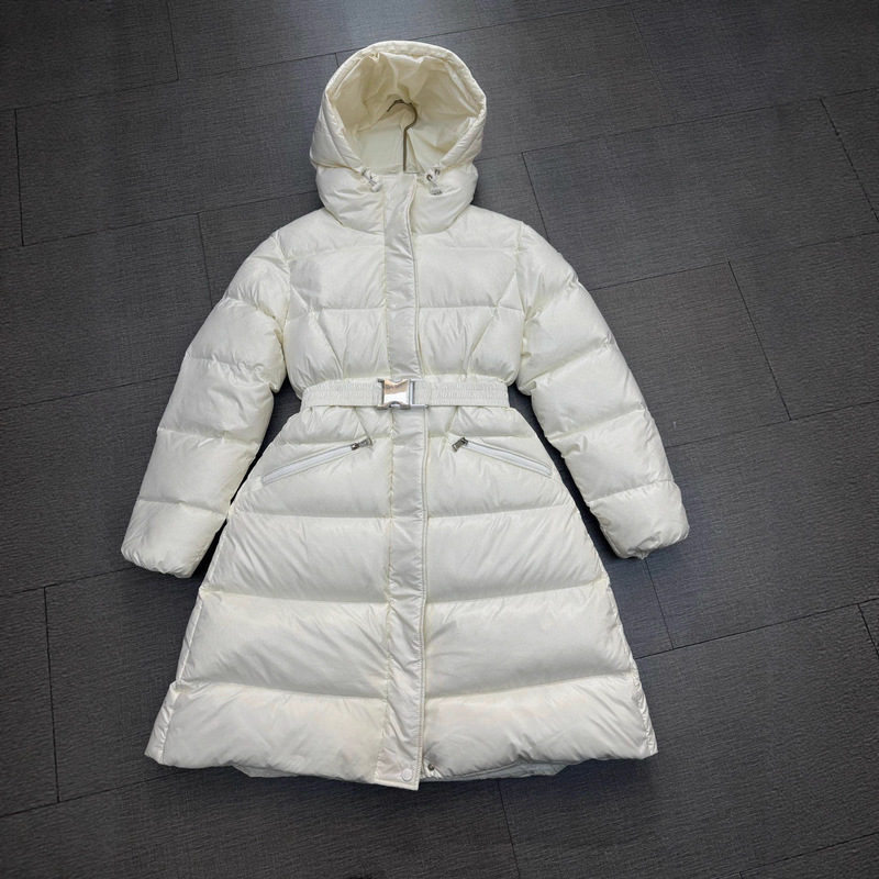 High-Quality Mongolian New Women's 90% Duck down Long down Jacket with Waist-Cinching and Thickened for Warmth