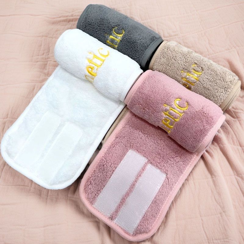 Beauty Salon Narrow-Brimmed Turban Skin Management Velcro Headband Wash Headband Ecological Cotton Thickened Towel