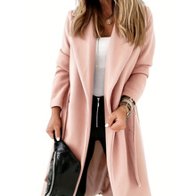 Y 85959 Plus-size tie wool coat ��aϵ��ë�ش������uͨ�W