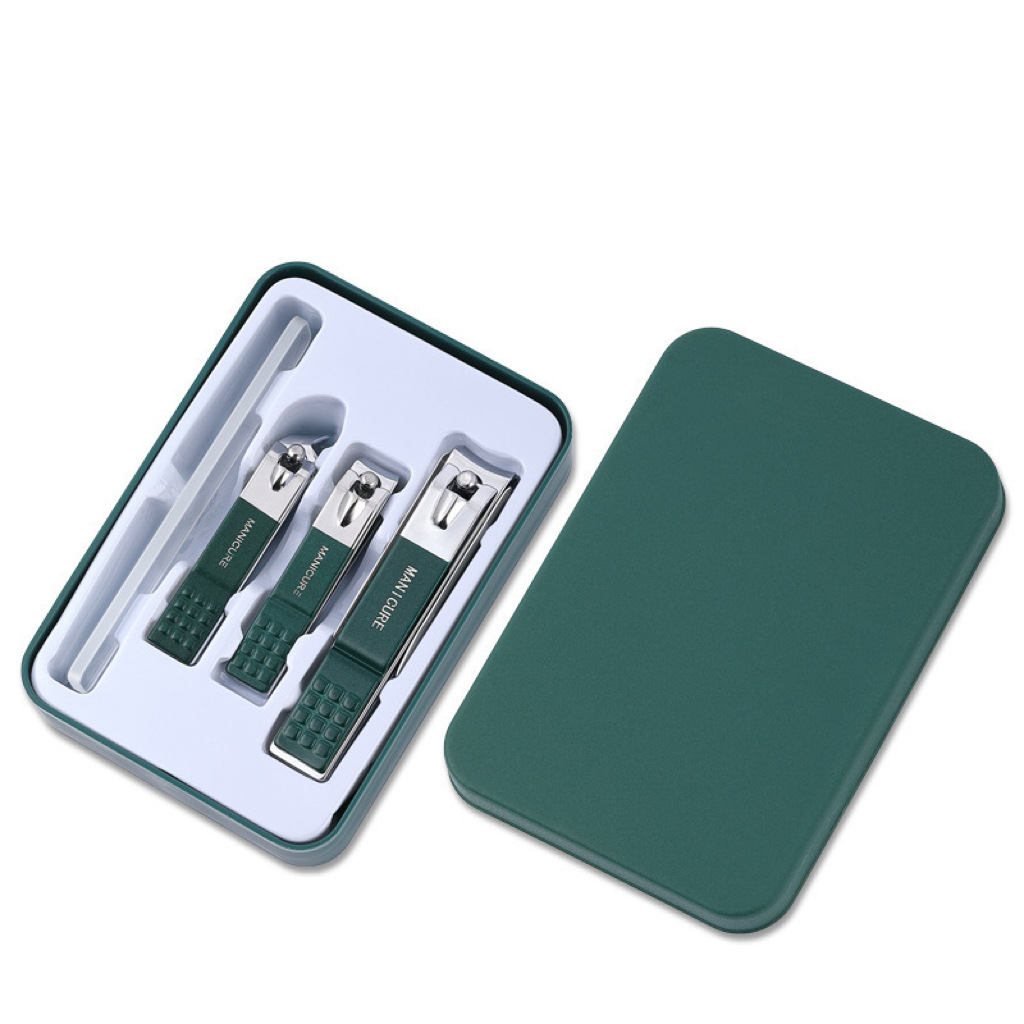 Juego de cuatro piezas verde oscuro no resistente a salpicaduras