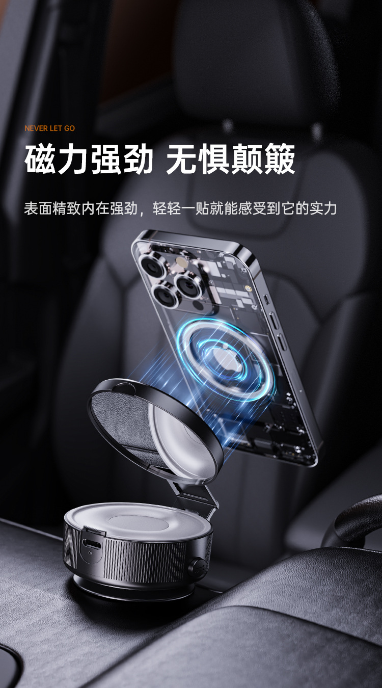 Magnetic Fill Light with 3-Color Temperature Dimming Mini Photography Light Beauty LED Light with Phone Holder Selfie Live Streaming Fill Light