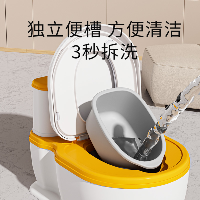 Fuente Fábrica Música de simulación Inodoro para niños Inodoro de simulación para bebés Número ampliado Entrenamiento del urinario para niños y niñas