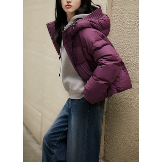 秋冬新款2026白鸭绒90蓬松羽绒服女高级感加厚保暖设计感连帽外套