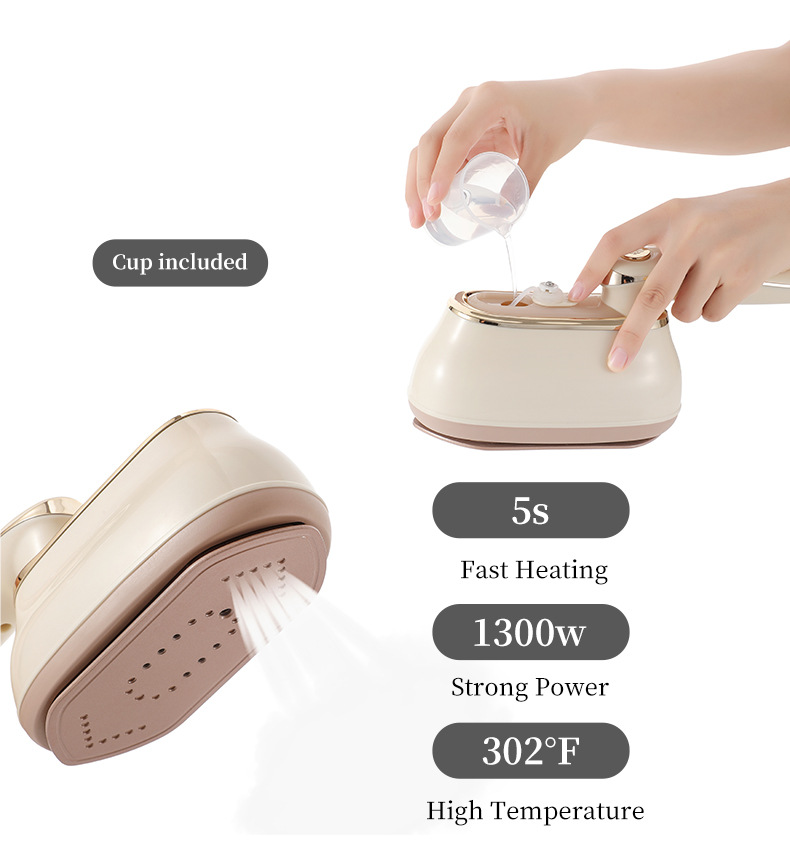 Mini Garment Steamer Portable Foldable Steam Iron For Clothes_voghion.com