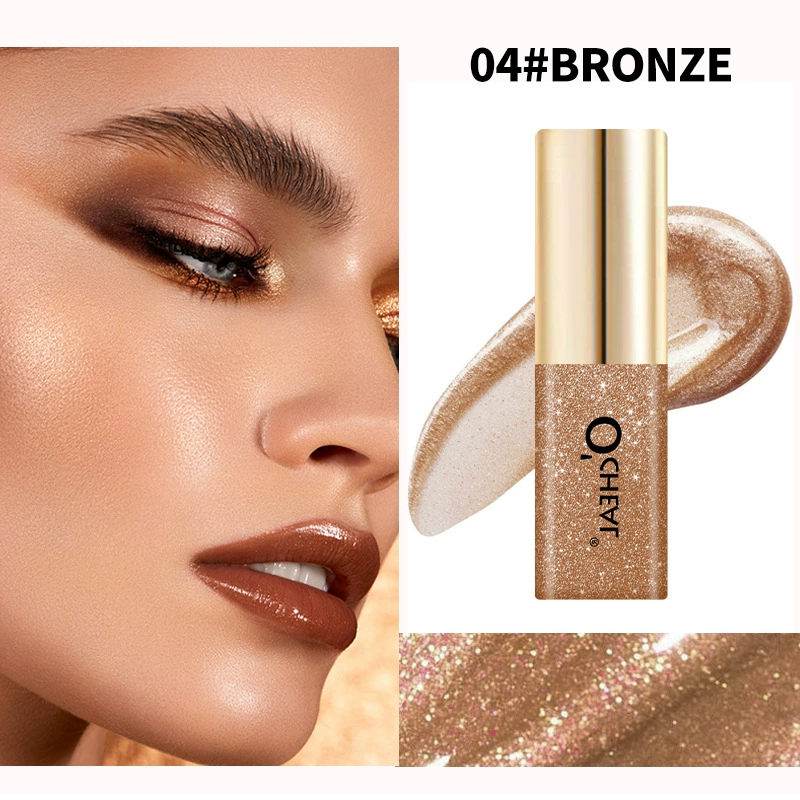 Small eyeshadow highlighter, 7 shimmering colors, 3.5 g compact tube