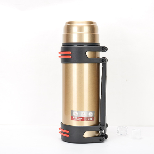 Large-capacity 304 stainless steel travel thermos flask for outdoor sports, portable car water cup