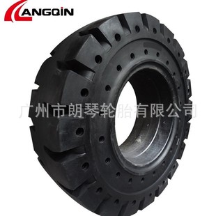 Engineering Tire 17.5-25 Loader Side Hole Solid Tire Matching Steel Rim Steel Plant Heat-Resistant for Bad Road Conditions