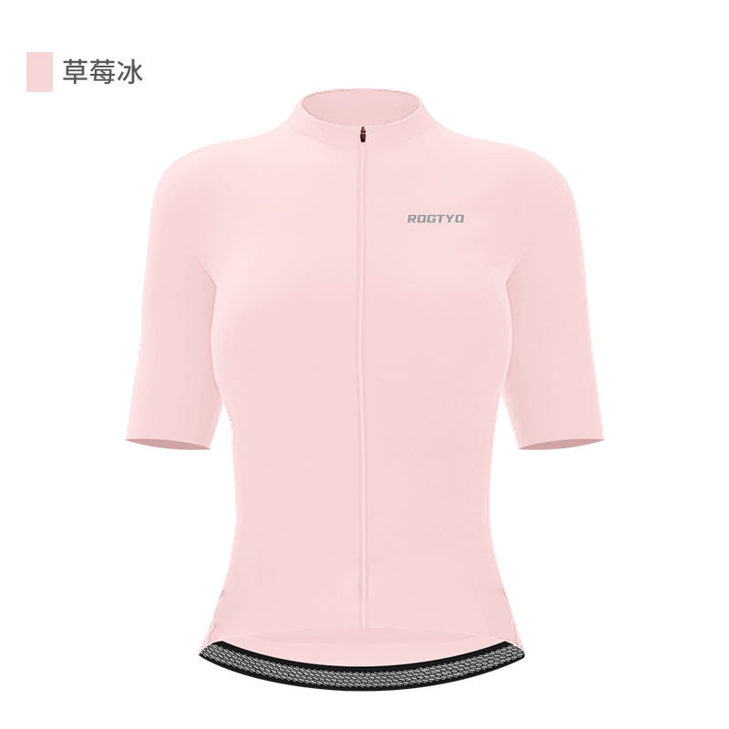 Ropa de bicicleta de montaña primavera y verano mujer delgada carretera de mangas cortas bicicleta rápida secado sudor camisa de bicicleta profesional