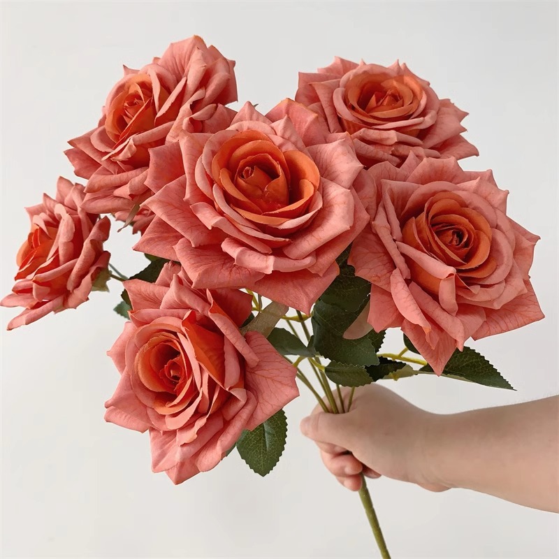 Un paquete de naranja marrón de té / estampado