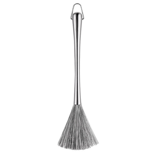 304 stainless steel pot brush, kitchen utensil cleaning brush, extended handle wire brush, hangable brush, decontamination wire brush
