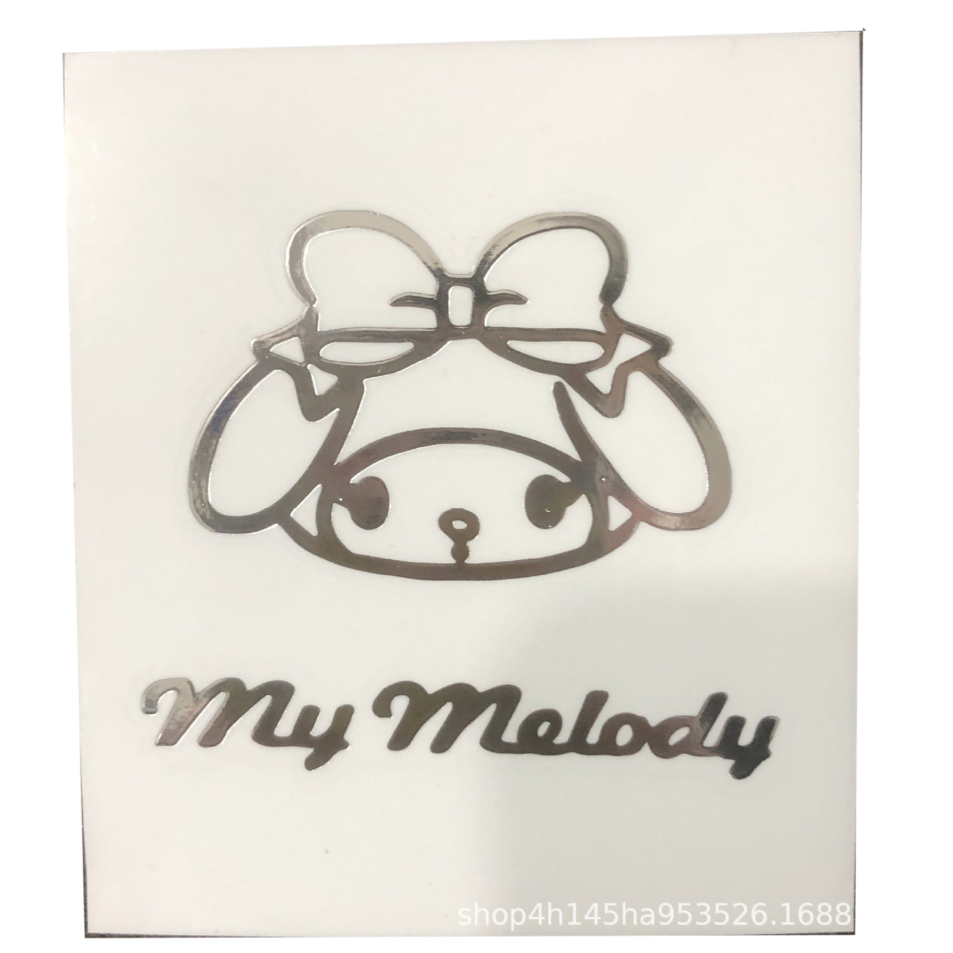 Direct sales from the manufacturer: New ins-style metal stickers for Sanrio water cups and bowls, cute Pacha dog silver metal stickers