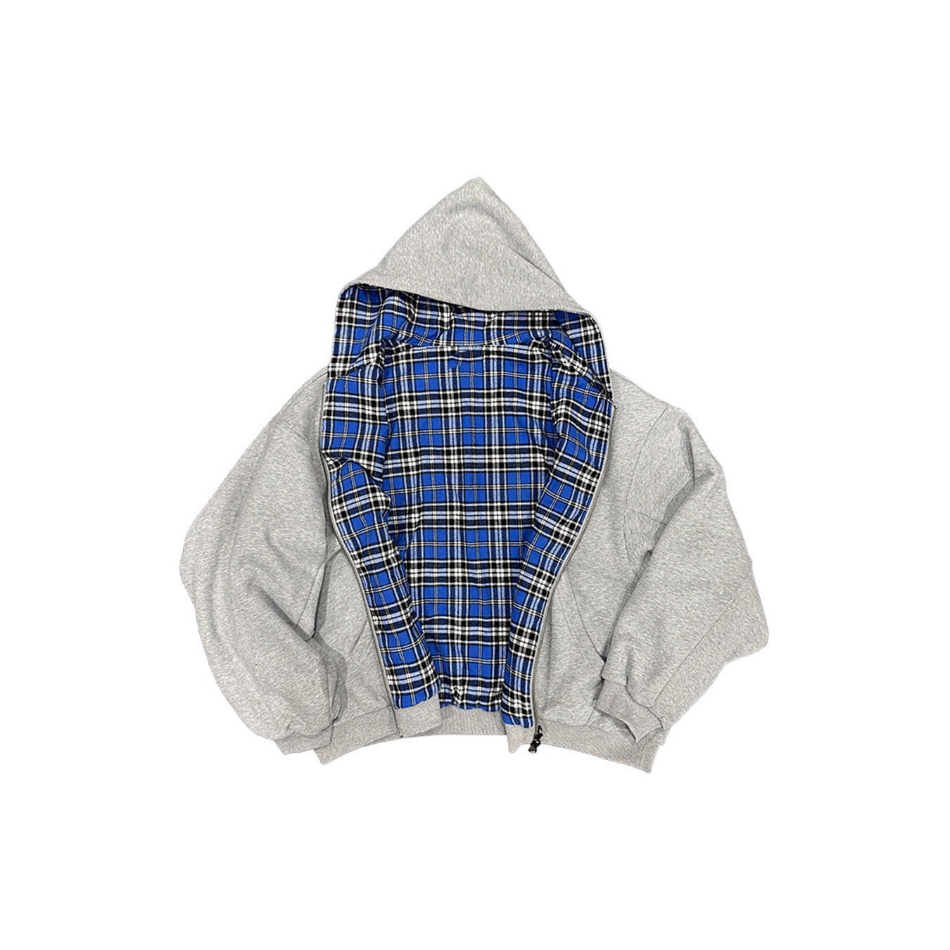 Double-sided demi-season small design sweatshirt