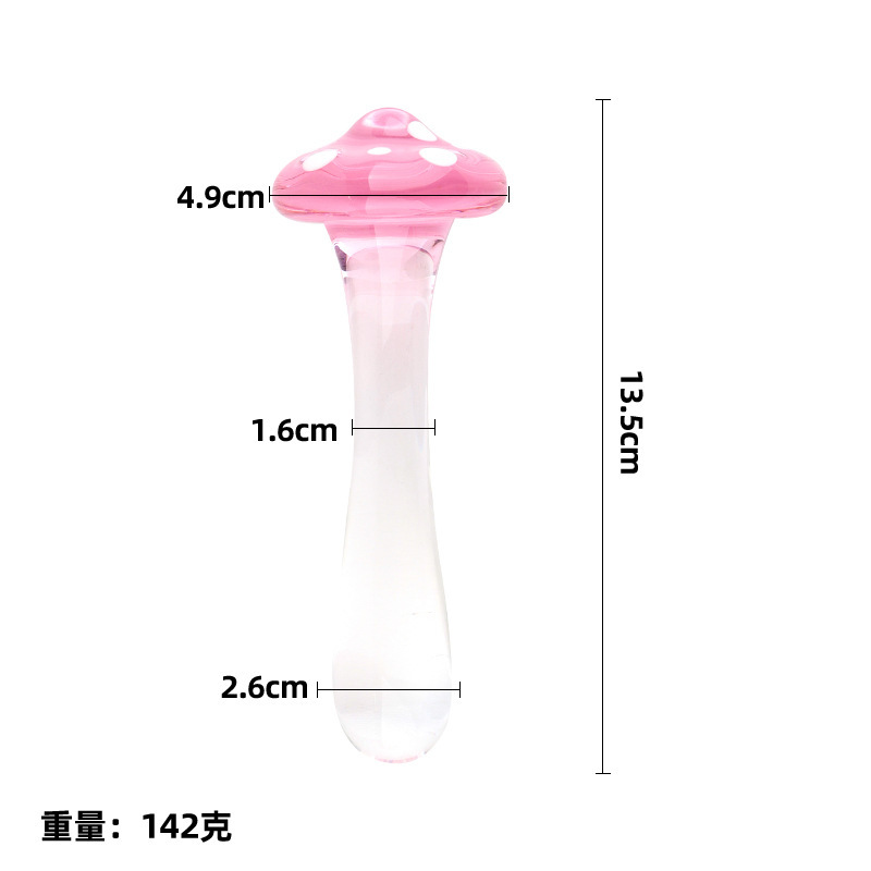 Glass Fruit-Shaped Dildo Anal Plug, Green Crystal Cucumber Design, Adult Use — detail image 13
