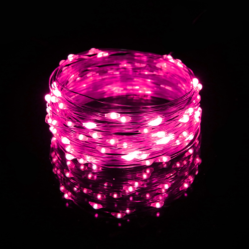 Guirnalda de Luces LED de Cobre Estrella USB para Fiestas y Decoración Navideña